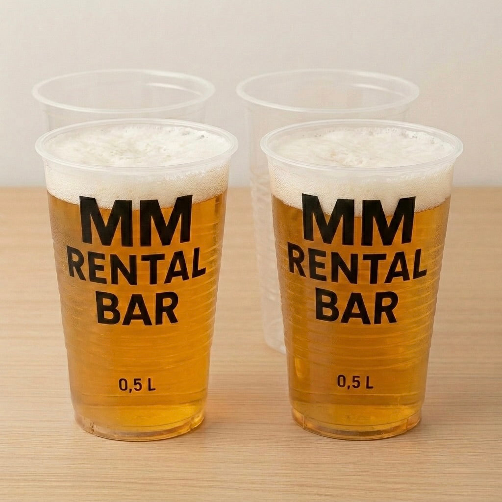 Plastik ølkrus 0.5 l (50 stk.)