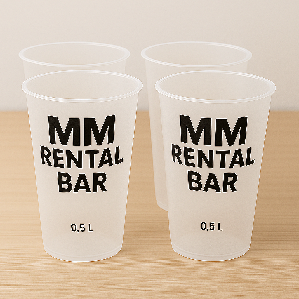 Plastik Kopper 0.45 l (25 stk.)